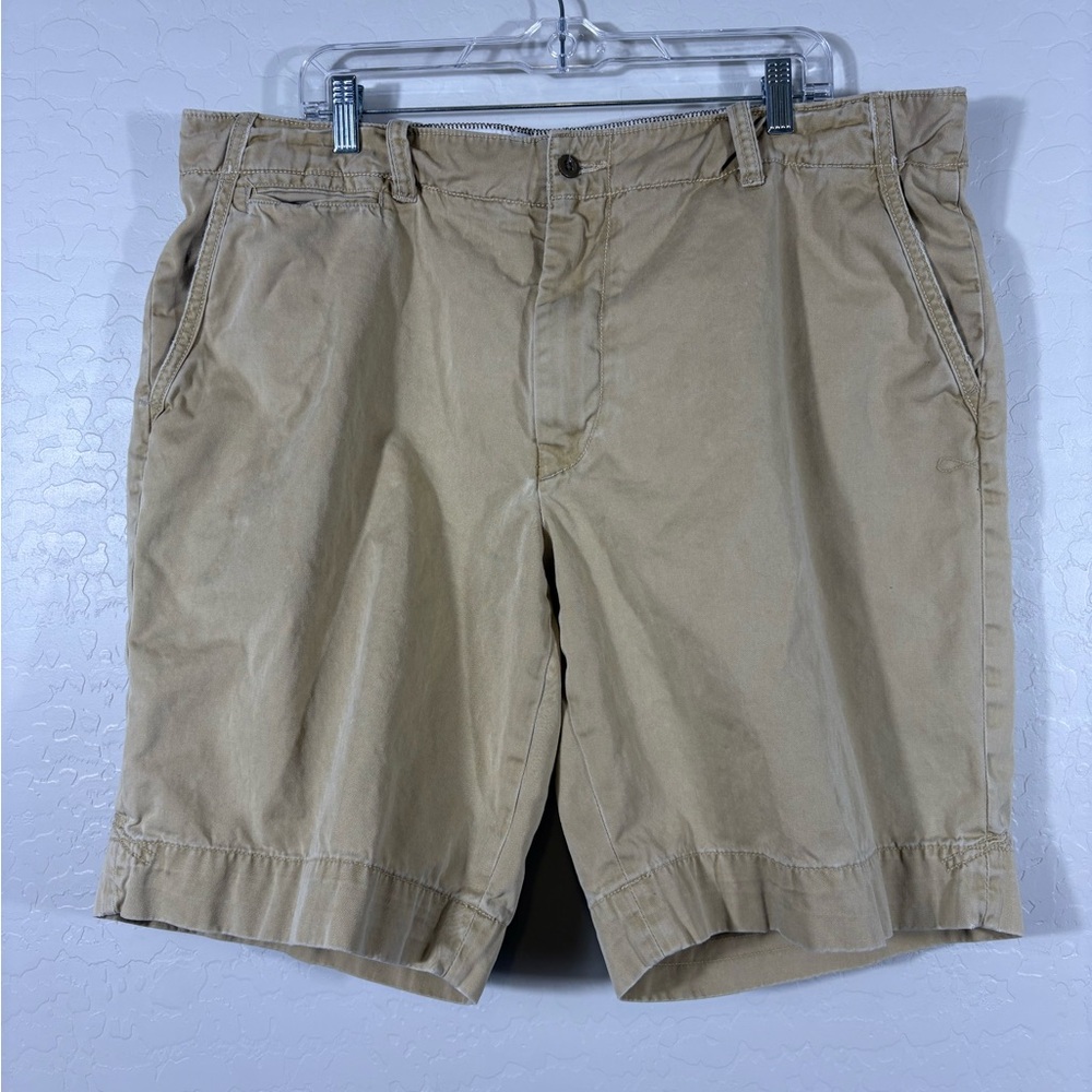 VTG 00’s Polo Ralph Lauren Men's Chino Shorts‎ Tan Size 40 100% Cotton Pockets